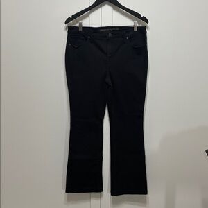 Chico's Slimming® Girlfriend Flare Jeans in Black, size 10 (Chico’s 1.5) EUC